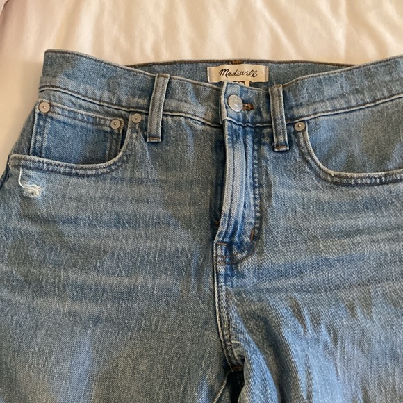 Madewell perfect vintage raw hem straight leg jean size 27 petite - Picture 4 of 5